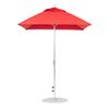 6.5 Foot Square Fiberglass Market Umbrella with Crank