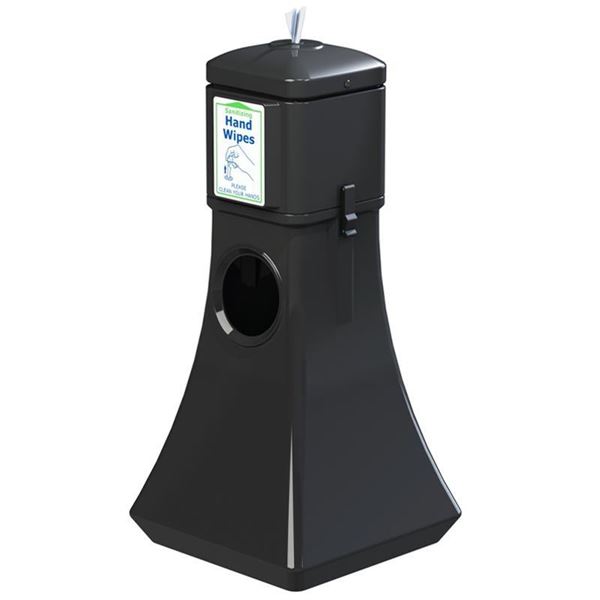 19-Gallon Waste Can with Sanitizing Wipes Dispenser - 15 lbs.