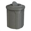 42 Gallon Pool Deck Trash Can with Bug Barrier Lid & Liner