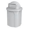 42 Gallon Pool Round Deck Trash Can With Dome Top Lid 