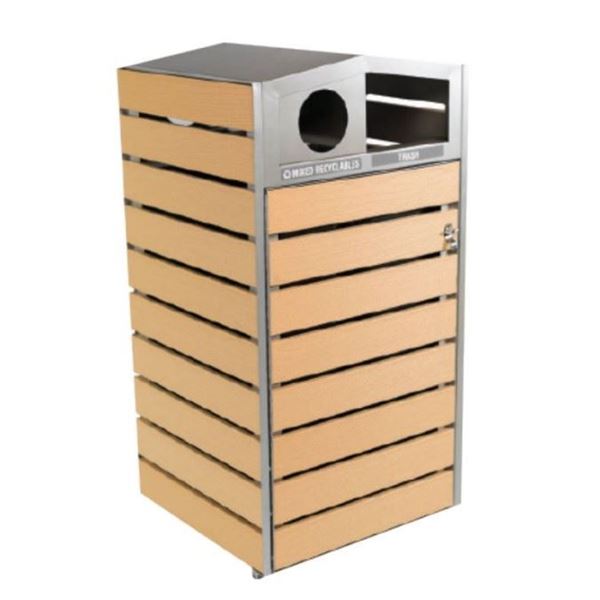 EarthCraft Dual Waste And Recycling Container