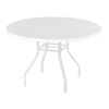 Round Dining Table 42 Inch Fiberglass with 1 Inch Aluminum Frame