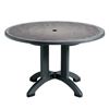 Aquaba 48" Round Table Plastic Resin - Zinc Top	