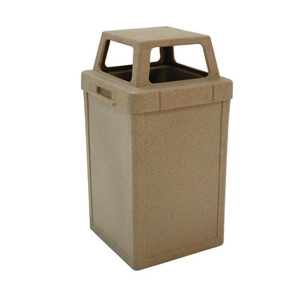 Trash Can with 4-Way Open Top