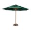 Fiberbuilt Wood Market Umbrella 9 Foot Octagon with Two Piece Wood Pole