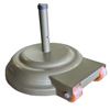 23" Diameter Aluminum Umbrella Base With Wheels Filled With Concrete - 175 lbs.