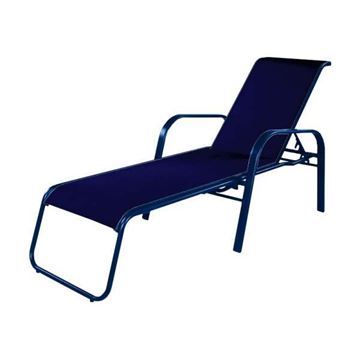 Anna Maria Chaise Lounge Fabric Sling with Aluminum Frame