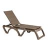 Java All Weather Wicker Chaise Lounge - French Taupe