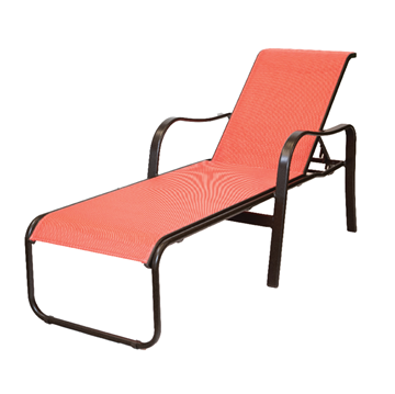 Sonata Chaise Lounge, Sling Fabric with Aluminum Frame