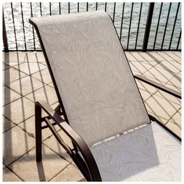 Anna Maria Chaise Lounge Fabric Sling with Aluminum Frame
