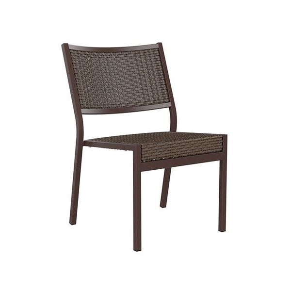 Woven Patio Armless Side Chair