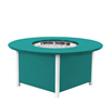 48" Raleigh Round Fire Pit Table With Marine Grade Polymer Top