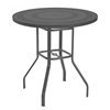Round Punched Aluminum Patio Bar Table with Aluminum Frame - 36", 42", or 47" Diameter