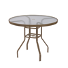 Round Acrylic Poolside Balcony Table with Aluminum Frame - 36”, 42”, or 48”