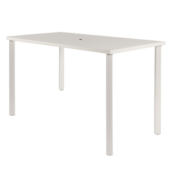 42” x 76” Apollo Rectangle Aluminum Bar Table