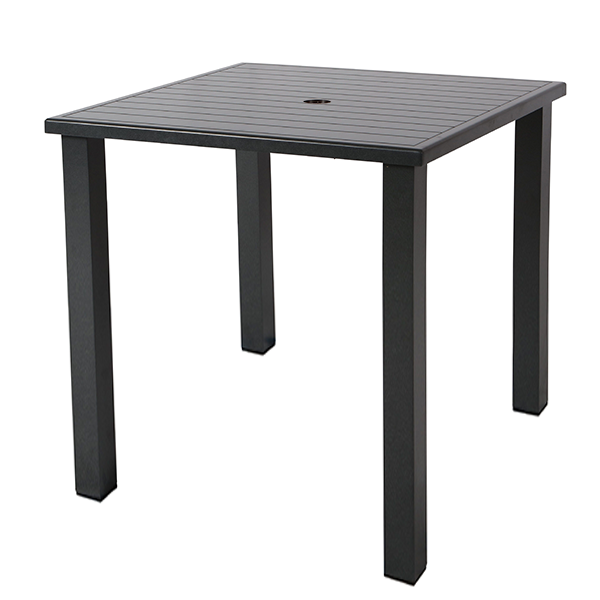 36” Apollo Square Aluminum Bar Table