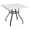 Square Fiberglass Dining Patio Table with Rectangular Tube Aluminum Frame - 32” or 36”