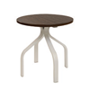 19” Lexington Round Side Table with Recycled Poly Top and Powder-coated Aluminum Base