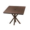 40” Lexington Square Patio Dining Table With Recycled Poly Top And Aluminum X-Base