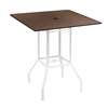 40” Lexington Square Bar Table With Recycled Poly Top And Powder-Coated Aluminum Base