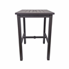 Square Bar Height Patio Table	
