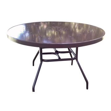 Round Punched Aluminum Dining Table