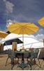Fiberbuilt Lucaya Market Umbrella 11 Foot Octagon with One Piece Powder Coated Pole