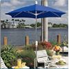 Fiberbuilt Patio Umbrella 7 1/2 Foot Hexagon with Two Piece Aluminum Pole