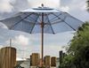 Fiberbuilt Bridgewater Style Market Umbrella 8 Foot Octagon with One Piece Simulated Wood Pole