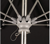 Fiberbuilt Lucaya Market Umbrella 8 Foot Octagon with One Piece Powder Coated Pole