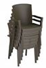 Havana Classic Plastic Resin Stackable Armchair