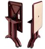 Picture of Pietra 32 Inch Square Folding Table Plastic Resin, Case Pack of 6