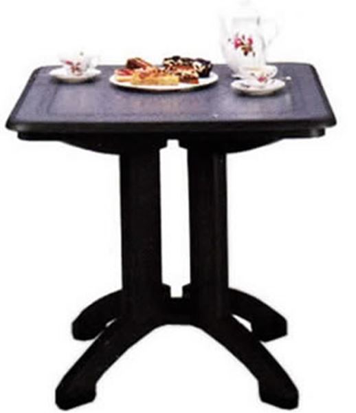 Picture of Victoria Classic 32 Inch Square Folding Table Plastic Resin, Case Pack of 6