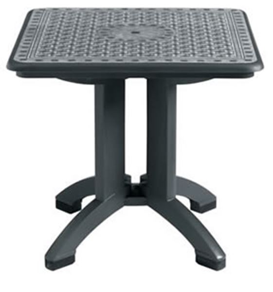 Picture of Toledo 32 Inch Square Folding Table Plastic Resin Case Pack of 2.