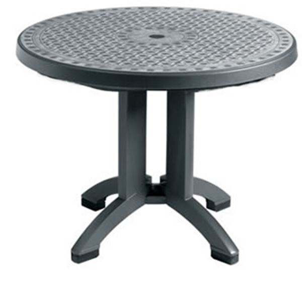 Picture of Toledo 38 Inch Round  Folding Table Plastic Resin