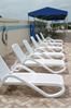 White Eden Plastic Resin Chaise Lounge