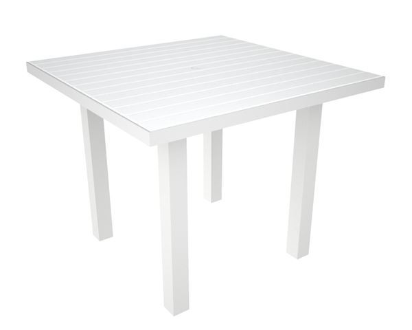 Polywood Euro Style 36 Inch Square Dining Table