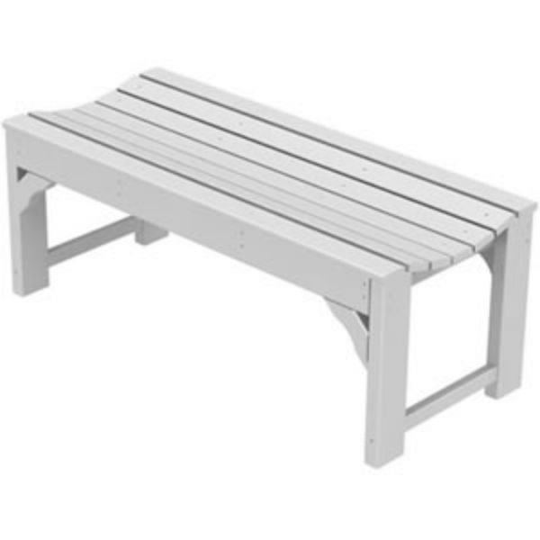 Picture of Polywood Traditional 48 Inch Backless Bench Recycled Plastic