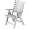 Polywood Nautical High Back Recycled Plastic Dining Set
