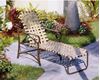 Picture of Barbados Cross Weave Chaise Lounge with Arms Vinyl Strap with Aluminum Frame