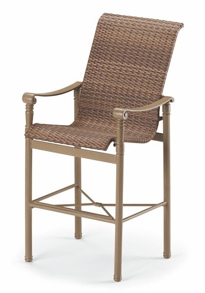 Picture of Telescope Romanesque Wicker Bar Height Arm Chair