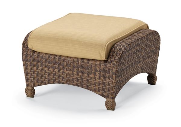 Picture of Telescope Key Biscayne OttomanWicker with Cushion