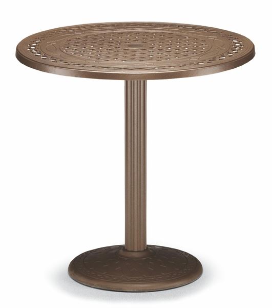 Picture of Telescope 36 Inch Round Counter Height Pedestal Table Cast Aluminum