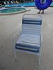 St. Maarten Dining Chair Vinyl Straps with Aluminum Frame