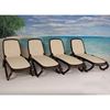 Omega Sling Plastic Resin Chaise Lounge