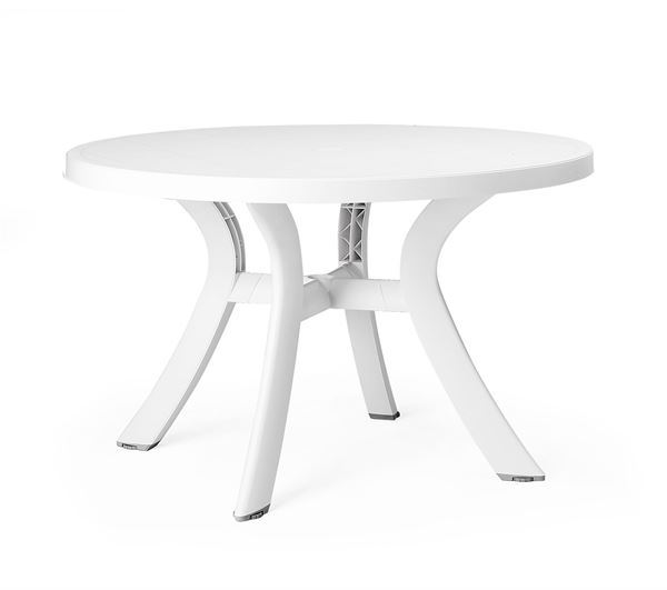 Toscana 47 Inch Round Dining Table Plastic Resin
