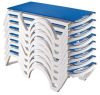 Jamaica Beach  Plastic Resin Sling Stackable Chaise Lounge