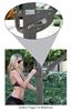 Picture of Cantilever Offset Umbrella, 10 Foot Square Offset Umbrella with Bronze Aluminum Frame and Sunbrella Marine Grade Fabric, Fiberbuilt