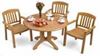 Atlanta 42” Round Pedestal Table with Umbrella Hole
