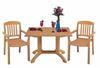 Atlanta 48” x 32” Pedestal Table with Umbrella Hole